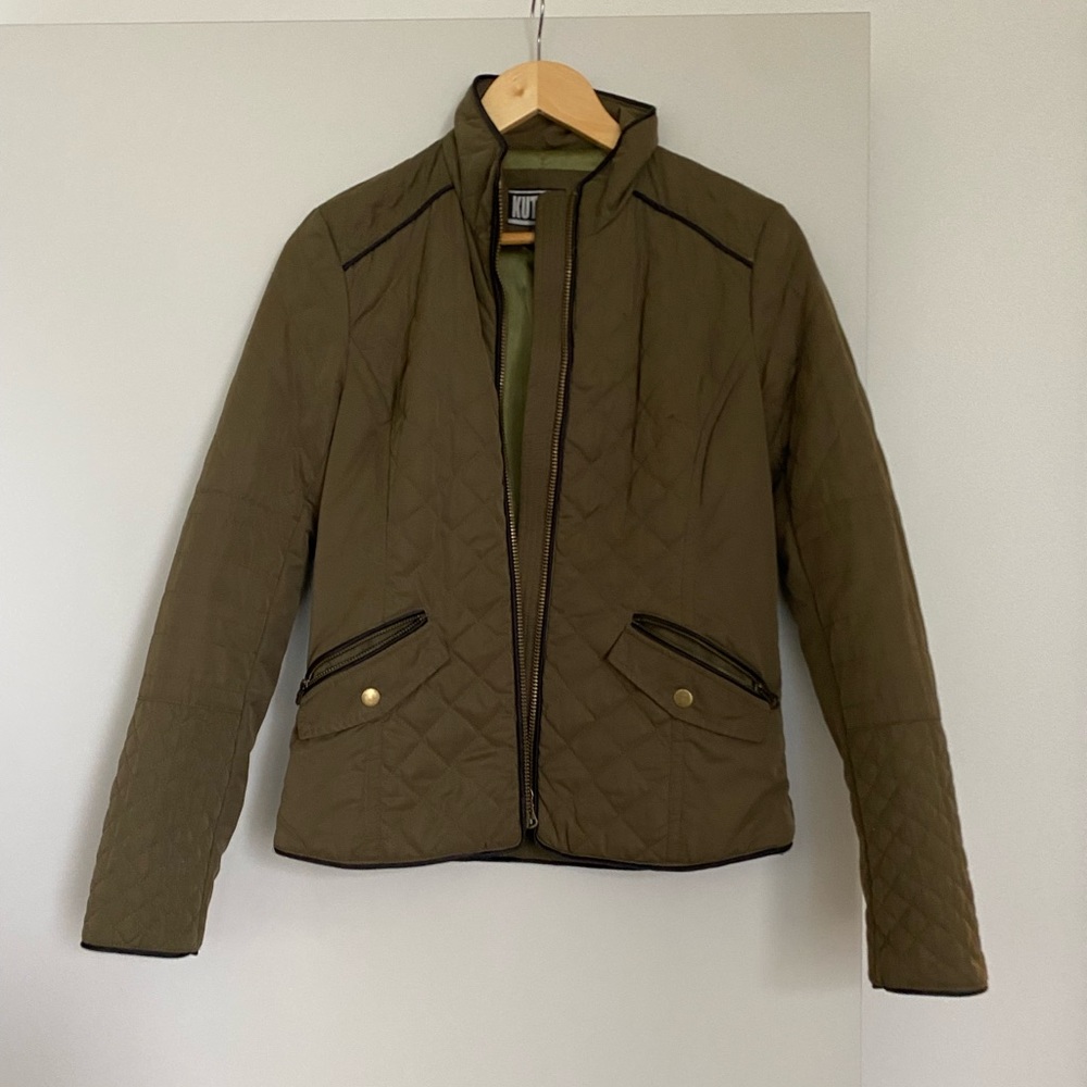 Green Quilted Jacket - Picture 2 of 4